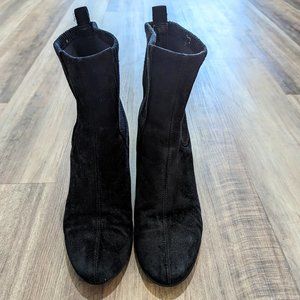 Black Suede Booties